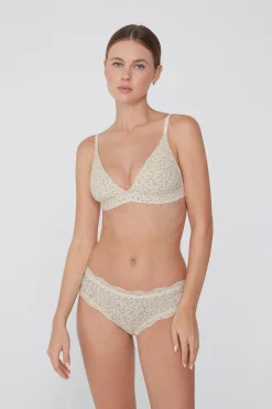 Lisbon Printed Microfiber Triangle Bra - Triangle - Women | Tezenis