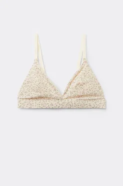 Lisbon Printed Microfiber Triangle Bra - Triangle - Women | Tezenis