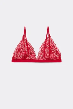 Lisbon Unpadded Recycled Lace Triangle Bra - Triangle - Women | Tezenis