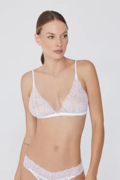 Lisbon Unpadded Recycled Lace Triangle Bra - Triangle - Women | Tezenis
