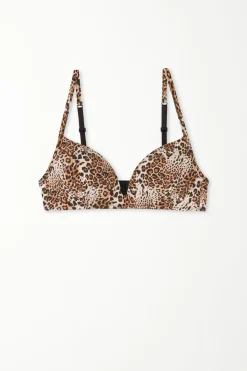London Bra In Printed Cotton - Triangle - Women | Tezenis