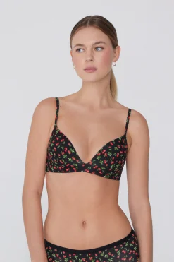 London Bra In Printed Cotton - Triangle - Women | Tezenis