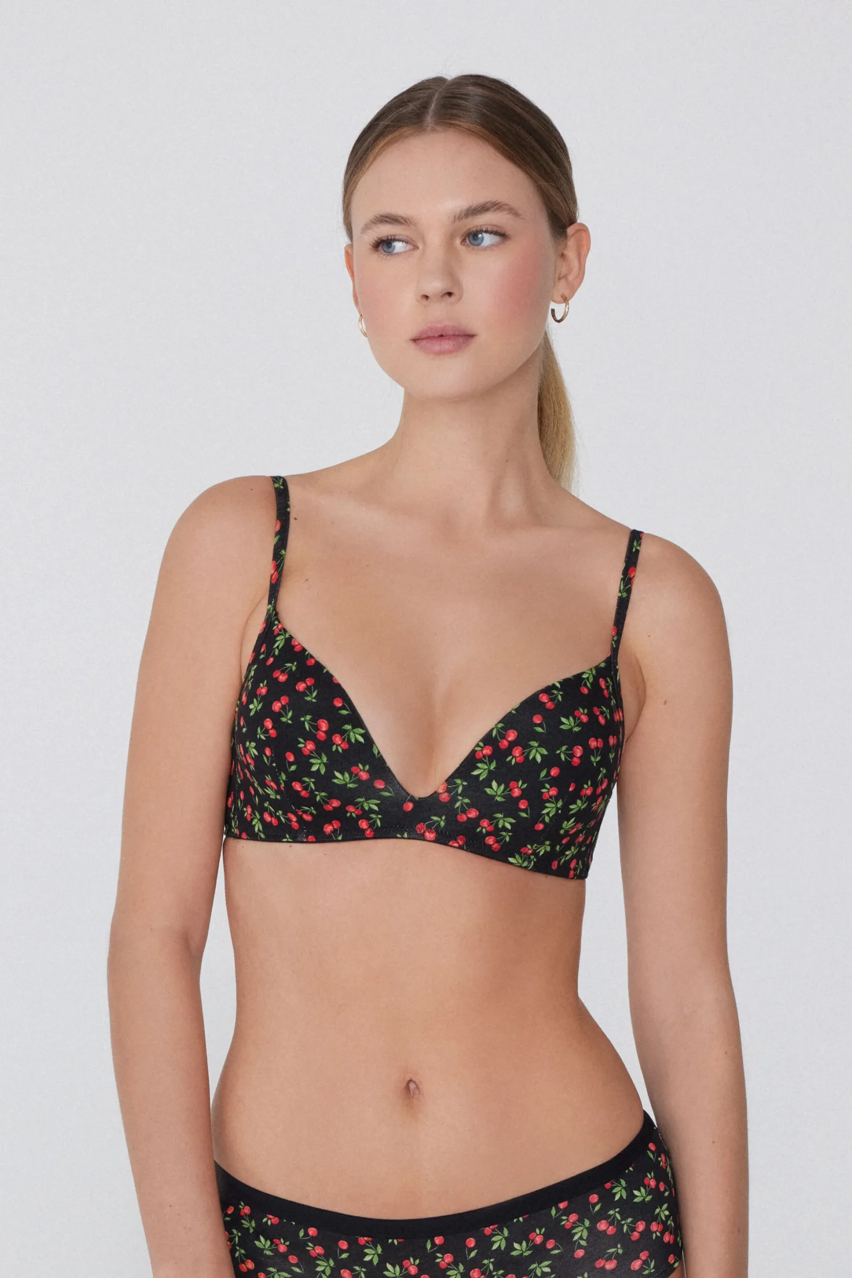 London Bra In Printed Cotton - Triangle - Women | Tezenis