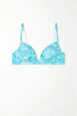 London Bra In Printed Cotton - Triangle - Women | Tezenis