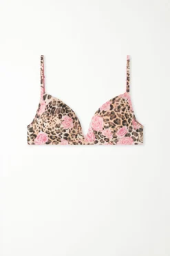 London Bra In Printed Cotton - Triangle - Women | Tezenis