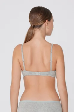 London Non-Wired Padded Triangle Bralette In Cotton - Triangle - Women | Tezenis