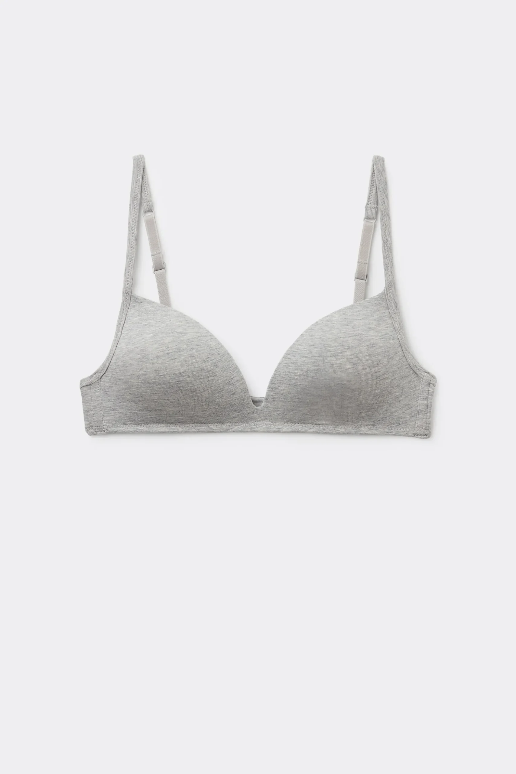London Non-Wired Padded Triangle Bralette In Cotton - Triangle - Women | Tezenis