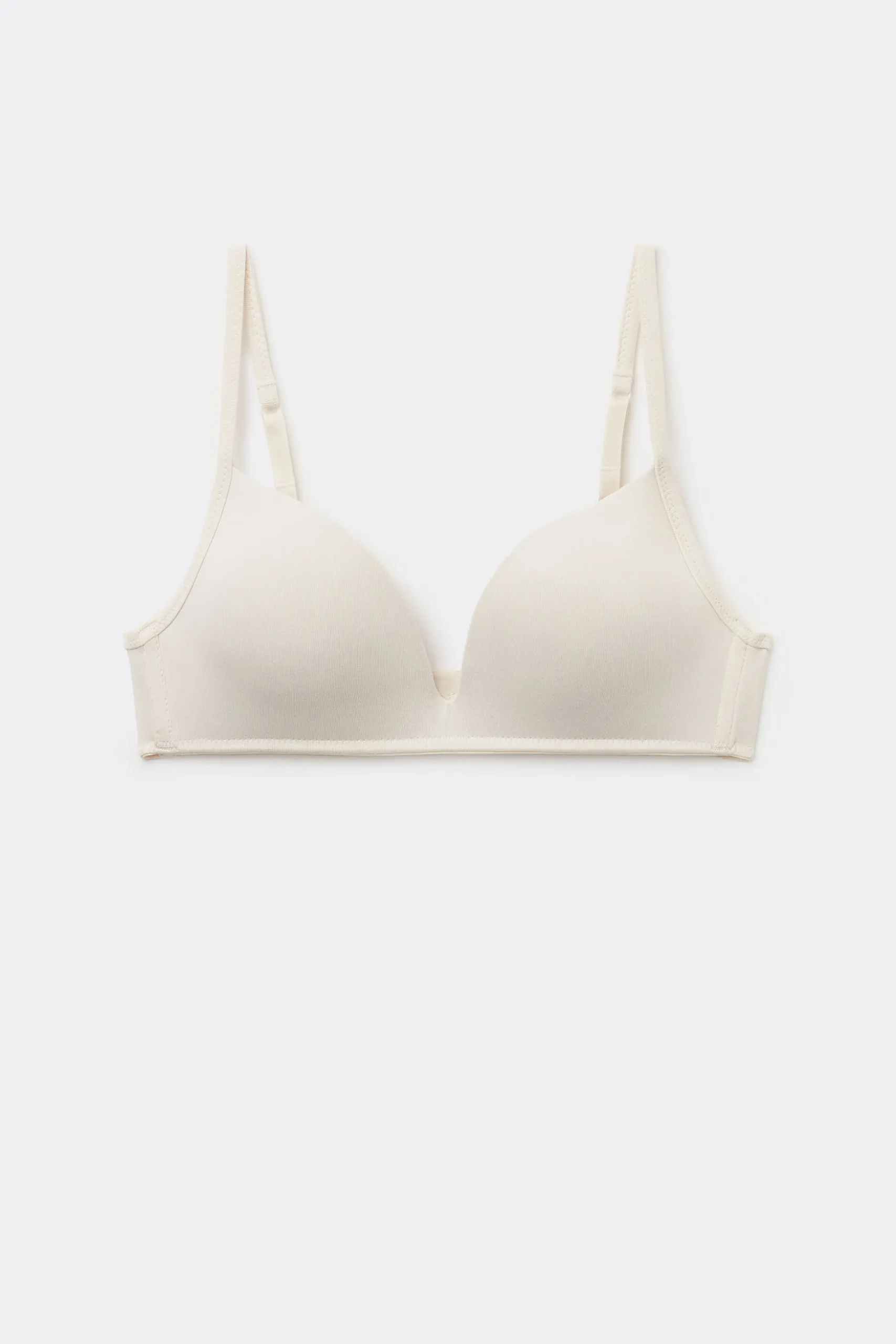 London Non-Wired Padded Triangle Bralette In Cotton - Triangle - Women | Tezenis