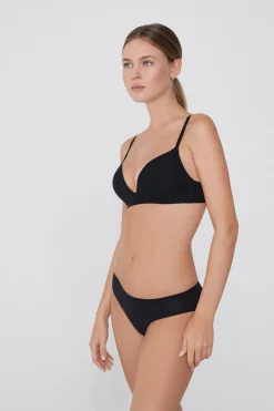 London Non-Wired Padded Triangle Bralette In Cotton - Triangle - Women | Tezenis