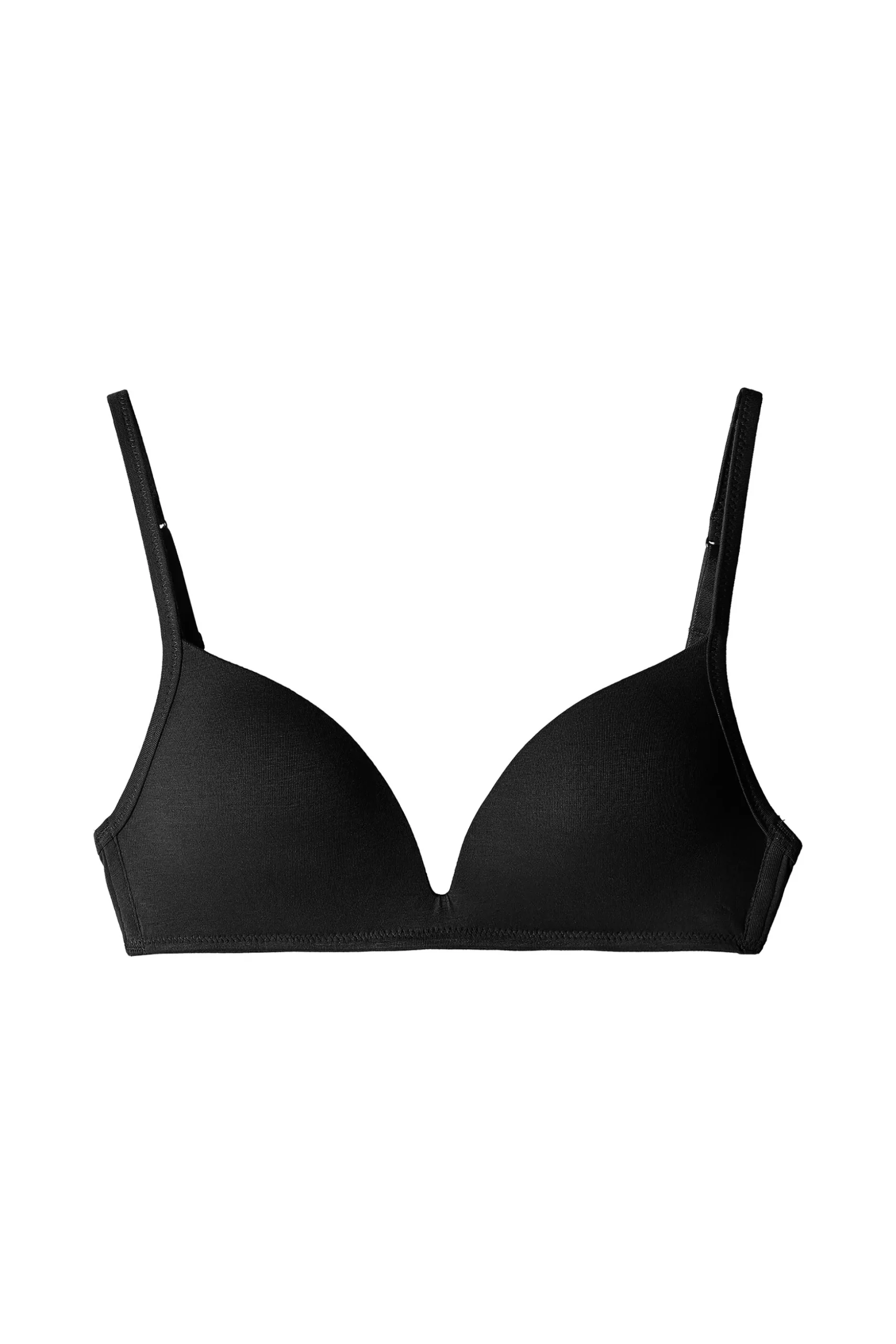 London Non-Wired Padded Triangle Bralette In Cotton - Triangle - Women | Tezenis