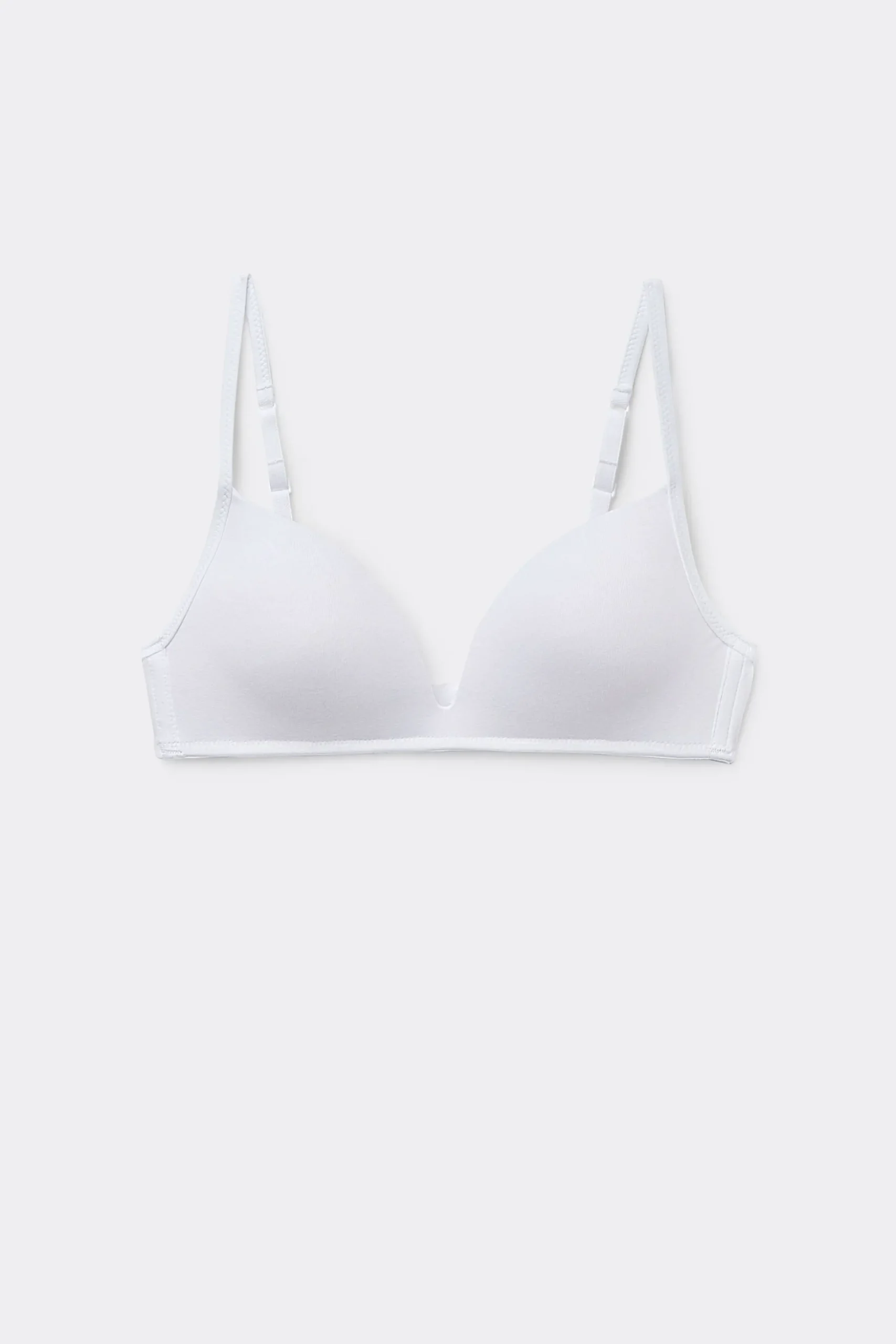London Non-Wired Padded Triangle Bralette In Cotton - Triangle - Women | Tezenis