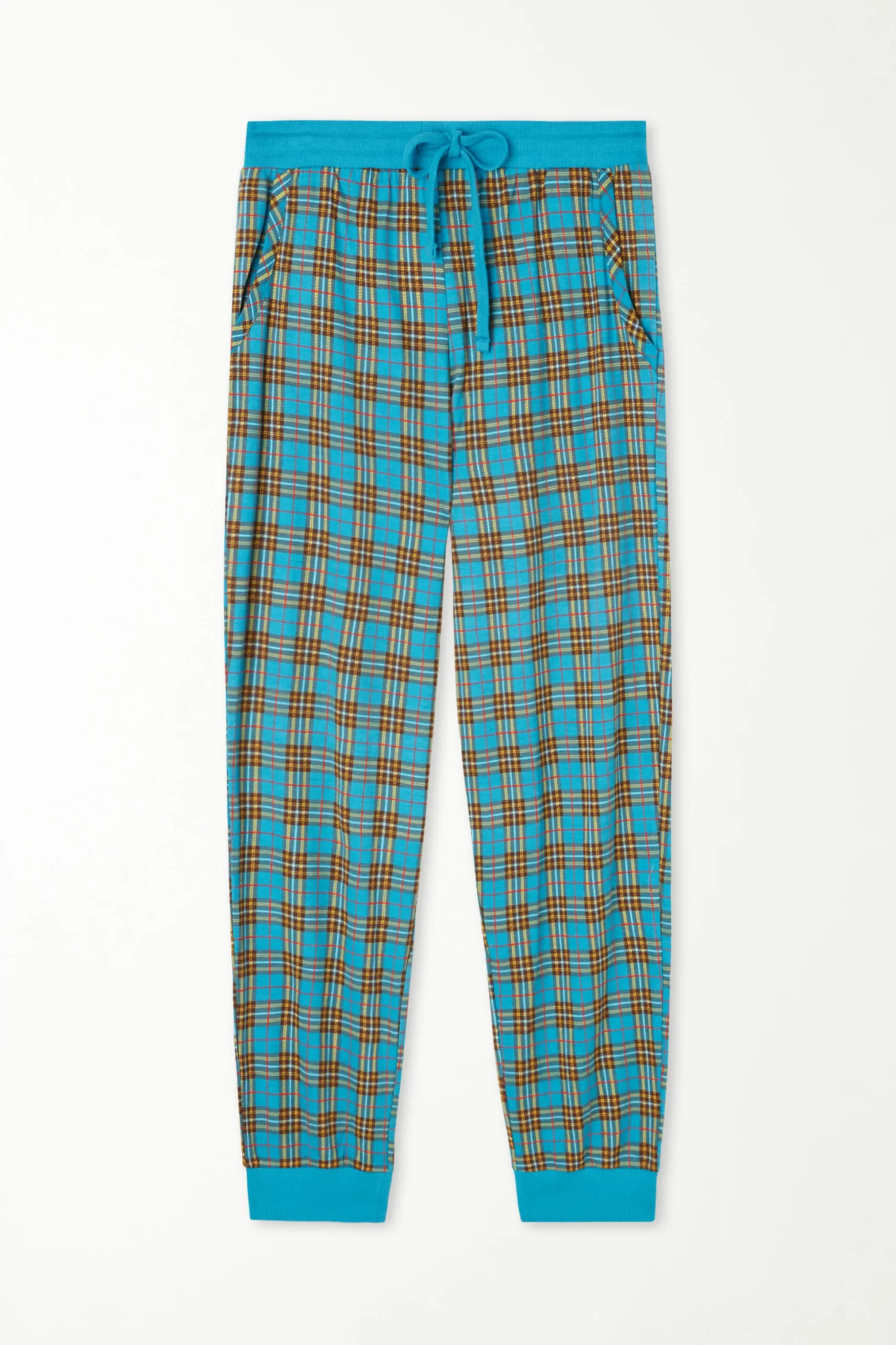 Long Cotton Sweatpants With Drawstring - Long Pajamas - Men | Tezenis
