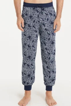 Long Cotton Sweatpants With Drawstring - Long Pajamas - Men | Tezenis