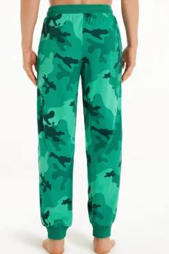 Long Cotton Sweatpants With Drawstring - Long Pajamas - Men | Tezenis