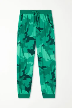 Long Cotton Sweatpants With Drawstring - Long Pajamas - Men | Tezenis