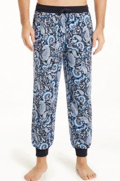 Long Cotton Sweatpants With Drawstring - Long Pajamas - Men | Tezenis