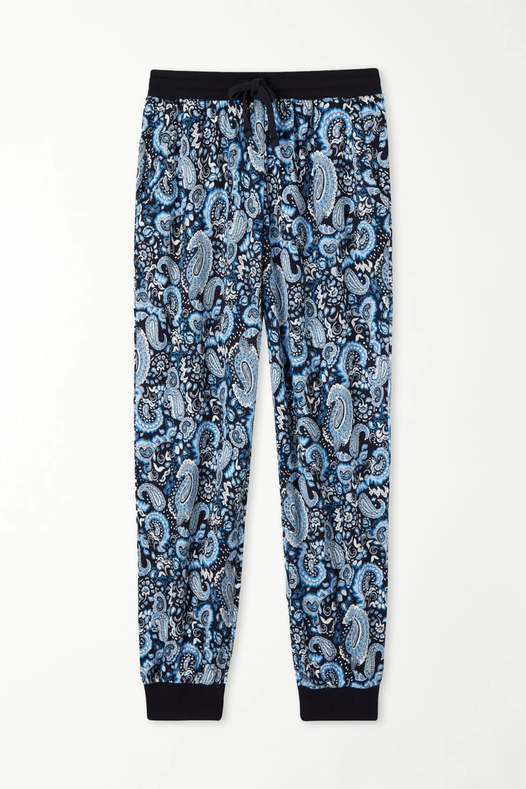 Long Cotton Sweatpants With Drawstring - Long Pajamas - Men | Tezenis