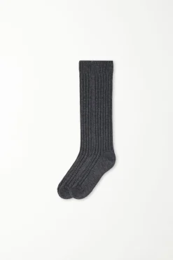 Long Heavy Ribbed Socks - Socks - Women | Tezenis