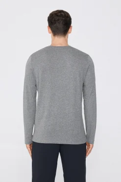 Long Sleeve Cotton Crew Neck Top - Long-Sleeved Tops - Men | Tezenis