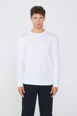 Long Sleeve Cotton Crew Neck Top - Long-Sleeved Tops - Men | Tezenis