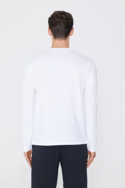 Long Sleeve Cotton Crew Neck Top - Long-Sleeved Tops - Men | Tezenis