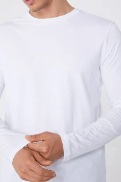 Long Sleeve Cotton Crew Neck Top - Long-Sleeved Tops - Men | Tezenis