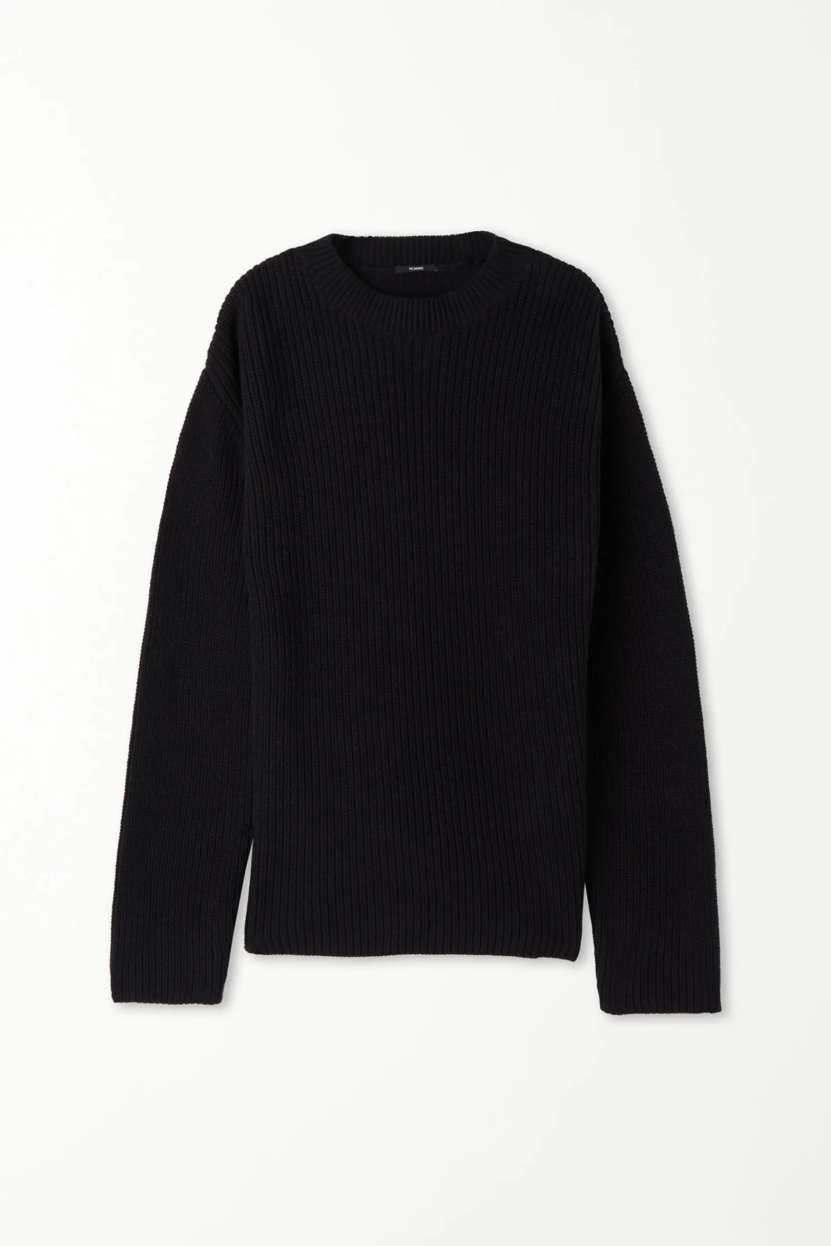 Long Sleeve Crew Neck Sweater With Drop Stitch Trim - Long-Sleeved Tops - Women | Tezenis