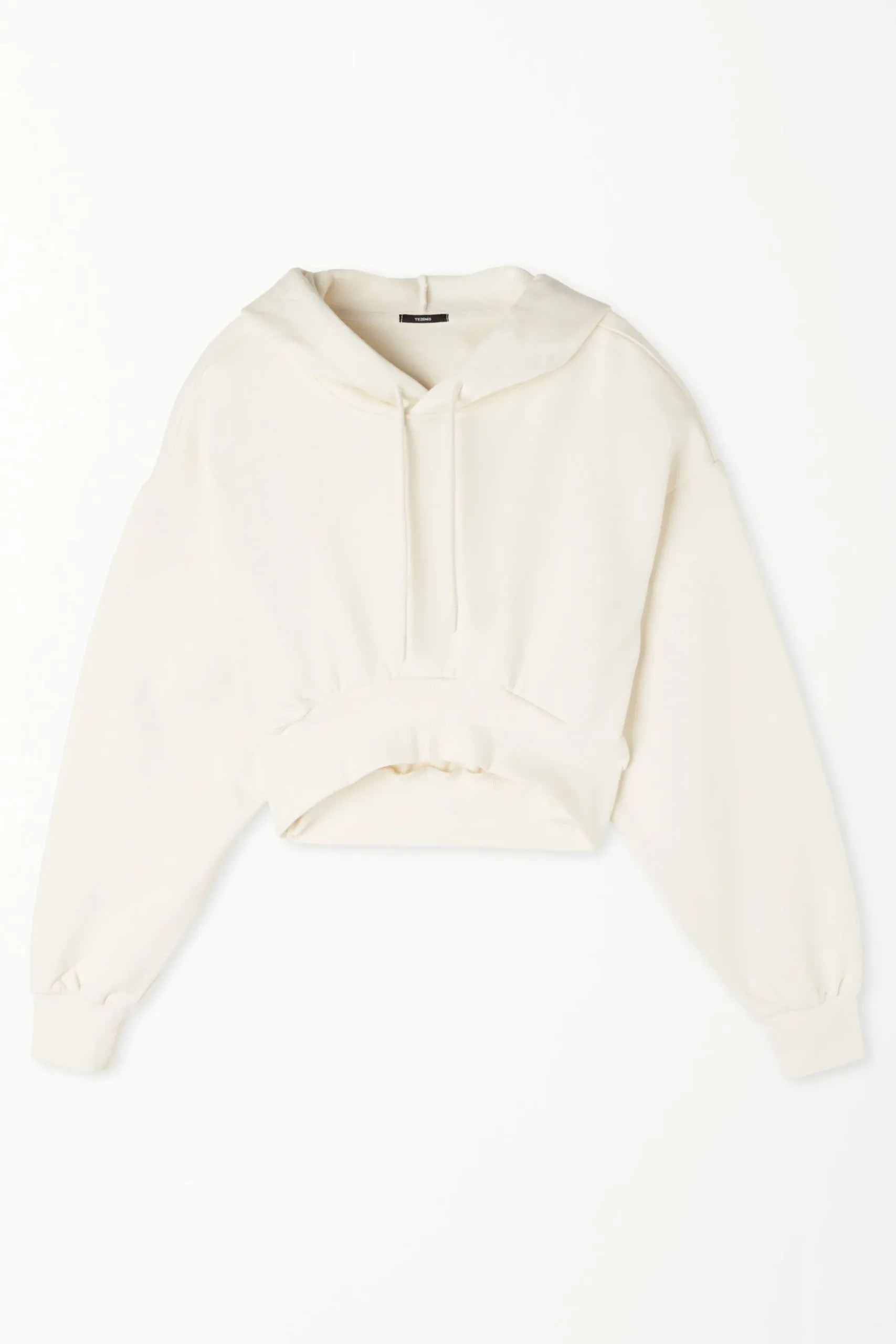 Long Sleeve Drop Shoulder Heavyweight Cropped Hoodie Sweatshirt - Tracksuits - Women | Tezenis