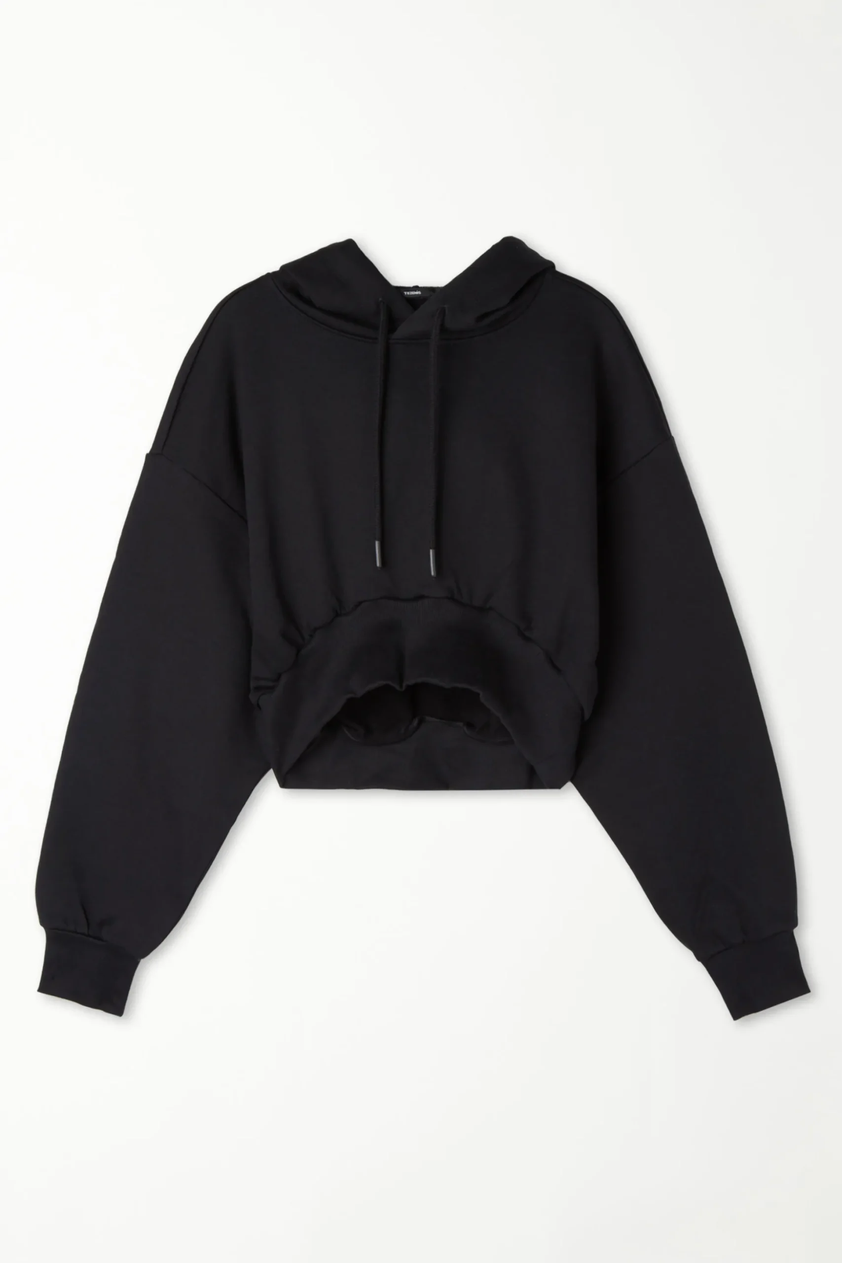Long Sleeve Drop Shoulder Heavyweight Cropped Hoodie Sweatshirt - Tracksuits - Women | Tezenis