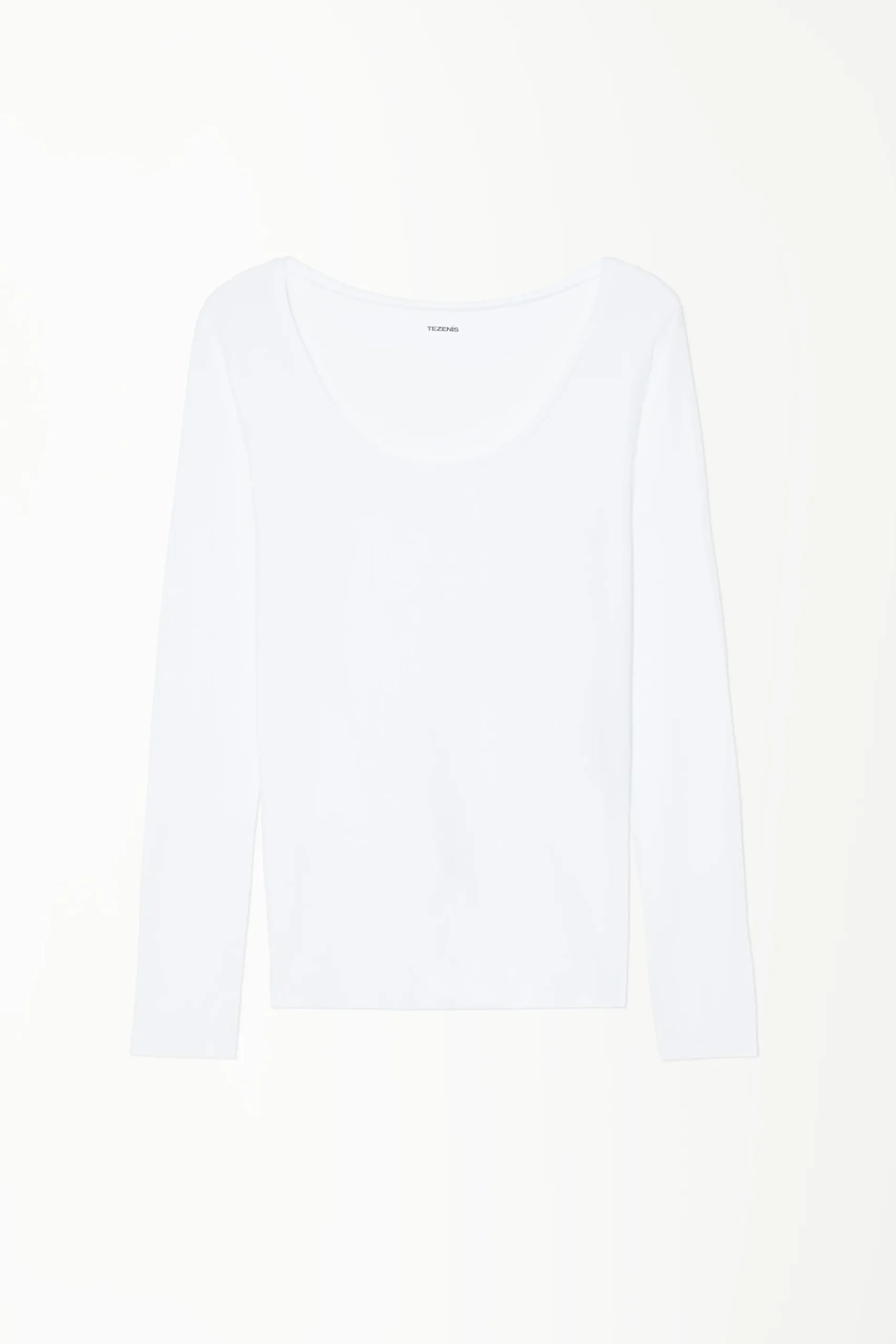 Long Sleeve Scoop Neck Viscose Top - Long-Sleeved Tops - Women | Tezenis