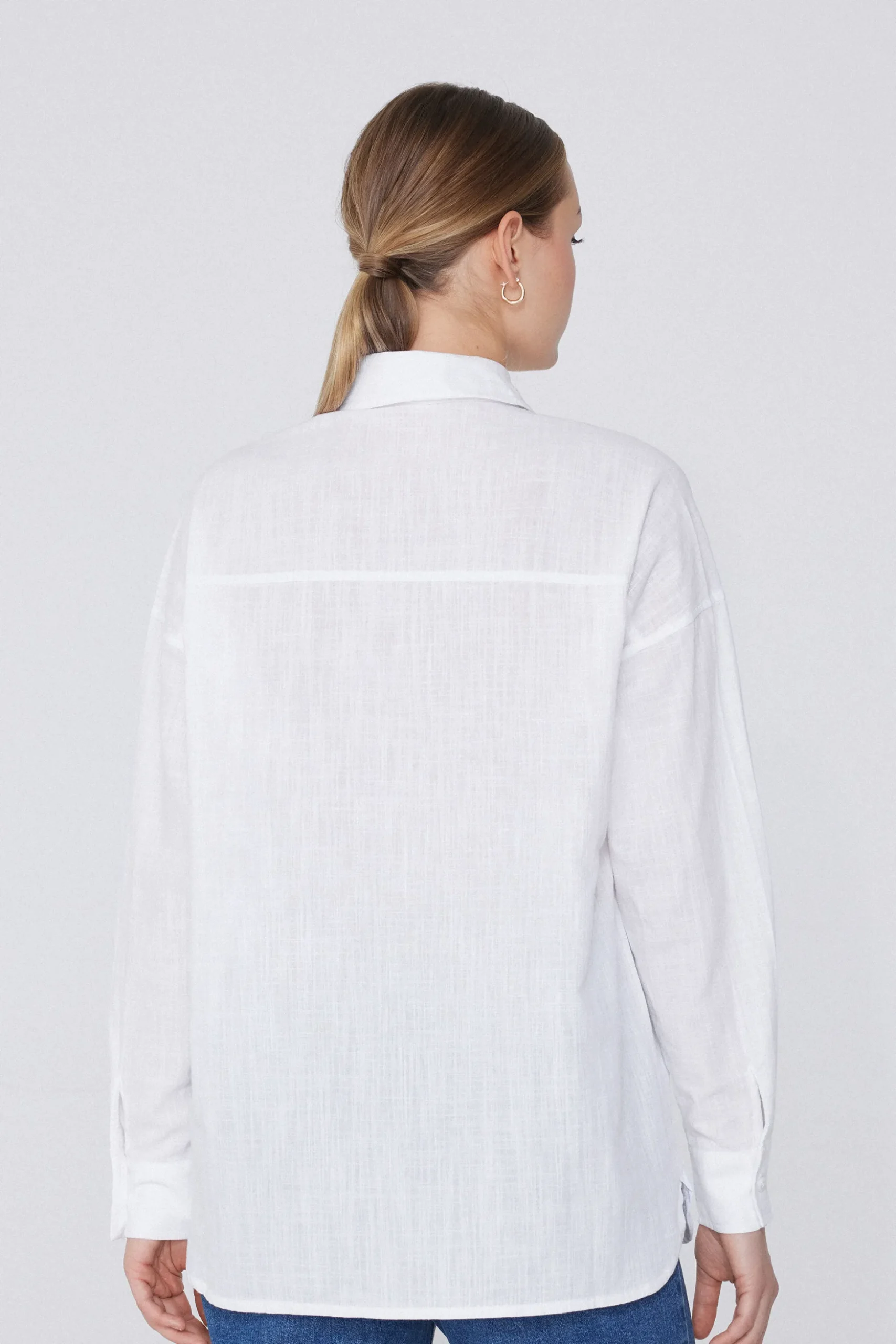 Long Sleeve Shirt In 100% Super Light Cotton - Long-Sleeved Tops - Women | Tezenis