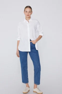 Long Sleeve Shirt In 100% Super Light Cotton - Long-Sleeved Tops - Women | Tezenis