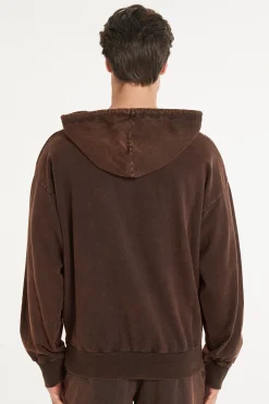 Long Sleeve Washed Hoodie - Sweatshirts - Men | Tezenis