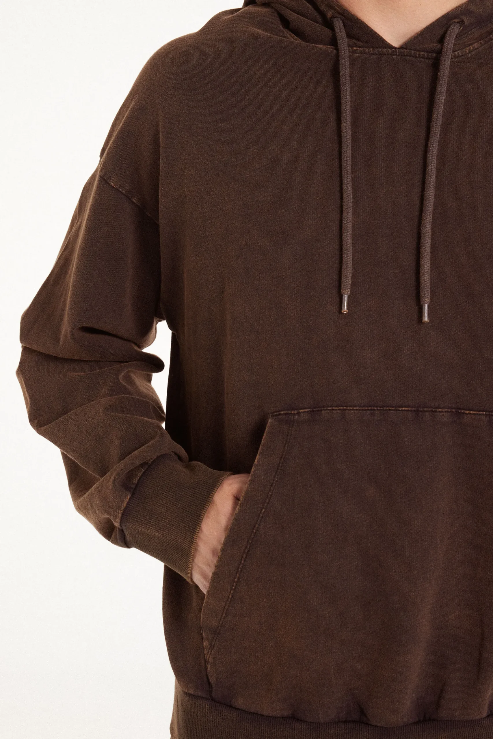 Long Sleeve Washed Hoodie - Sweatshirts - Men | Tezenis