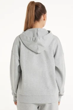 Long Sleeve Zip Heavyweight Hoodie Sweatshirt - Tracksuits - Women | Tezenis