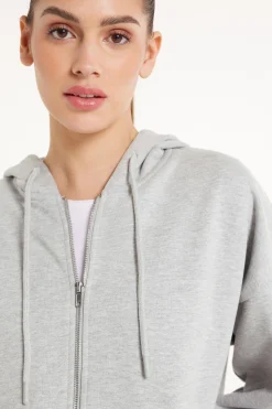 Long Sleeve Zip Heavyweight Hoodie Sweatshirt - Tracksuits - Women | Tezenis