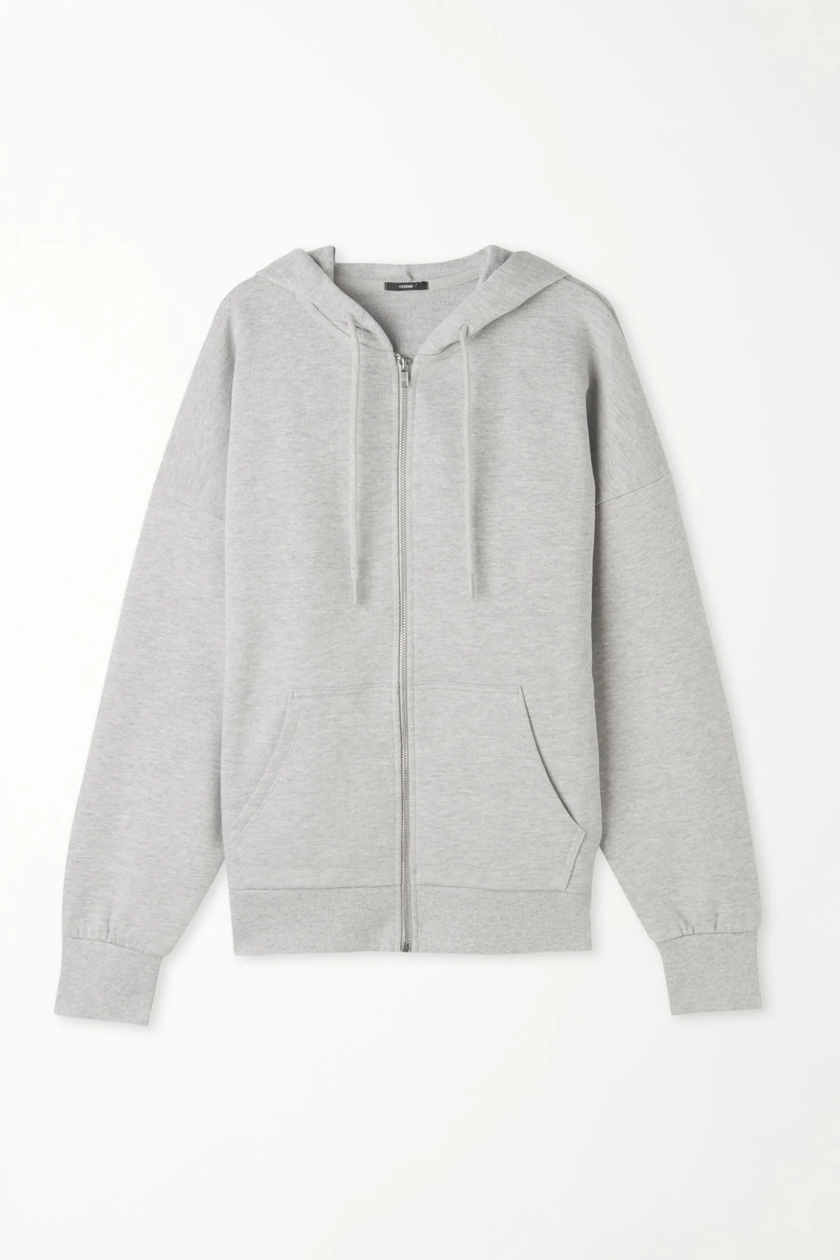 Long Sleeve Zip Heavyweight Hoodie Sweatshirt - Tracksuits - Women | Tezenis