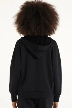 Long Sleeve Zip Heavyweight Hoodie Sweatshirt - Tracksuits - Women | Tezenis
