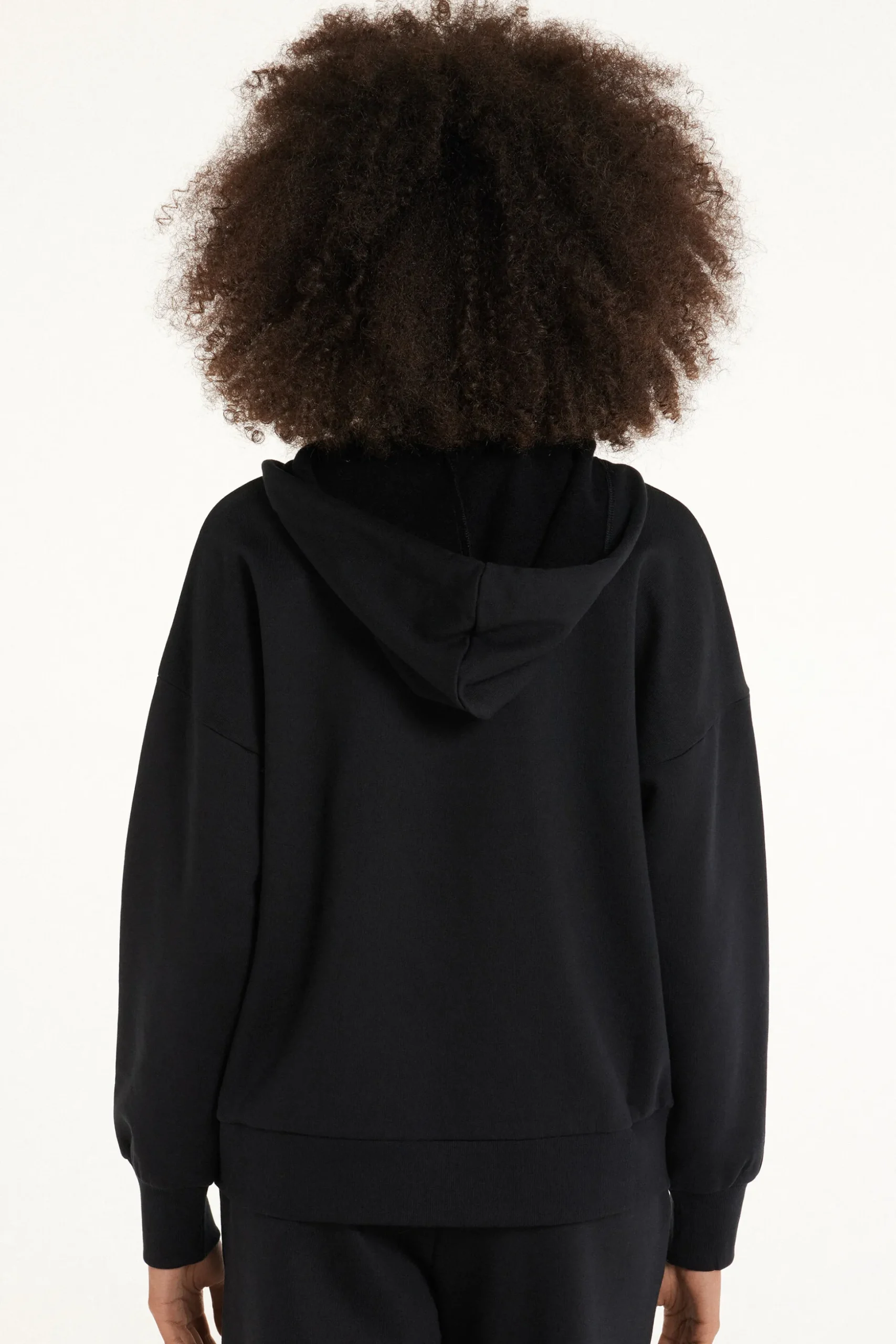 Long Sleeve Zip Heavyweight Hoodie Sweatshirt - Tracksuits - Women | Tezenis