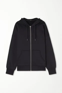 Long Sleeve Zip Heavyweight Hoodie Sweatshirt - Tracksuits - Women | Tezenis