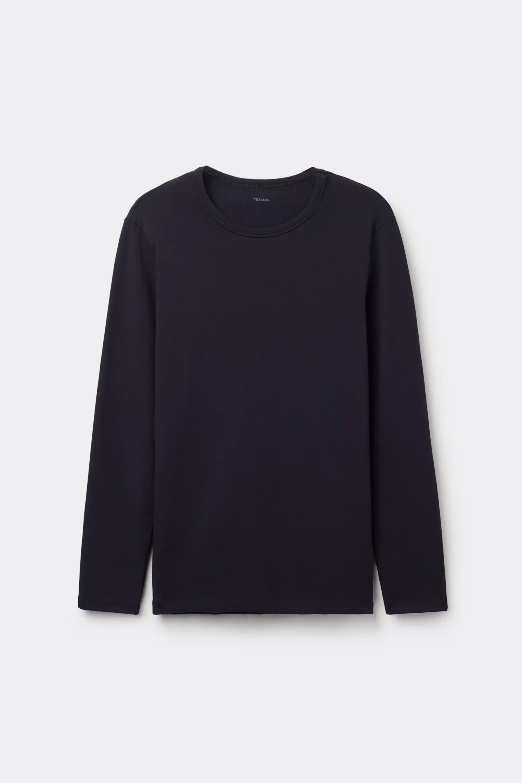 Long-Sleeve Round-Neck Thermal Cotton Top - Long-Sleeved Tops - Men | Tezenis