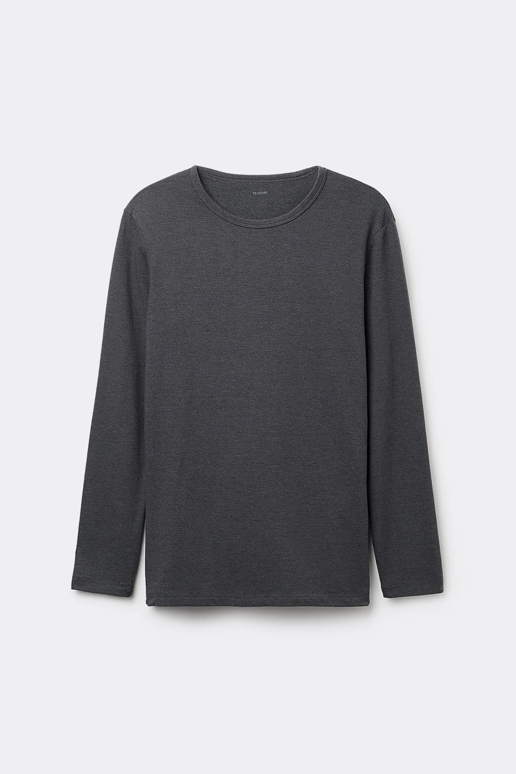 Long-Sleeve Round-Neck Thermal Cotton Top - Long-Sleeved Tops - Men | Tezenis