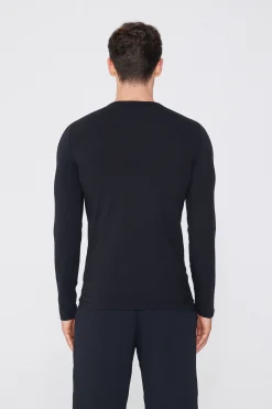 Long-Sleeve Round-Neck Thermal Cotton Top - Long-Sleeved Tops - Men | Tezenis
