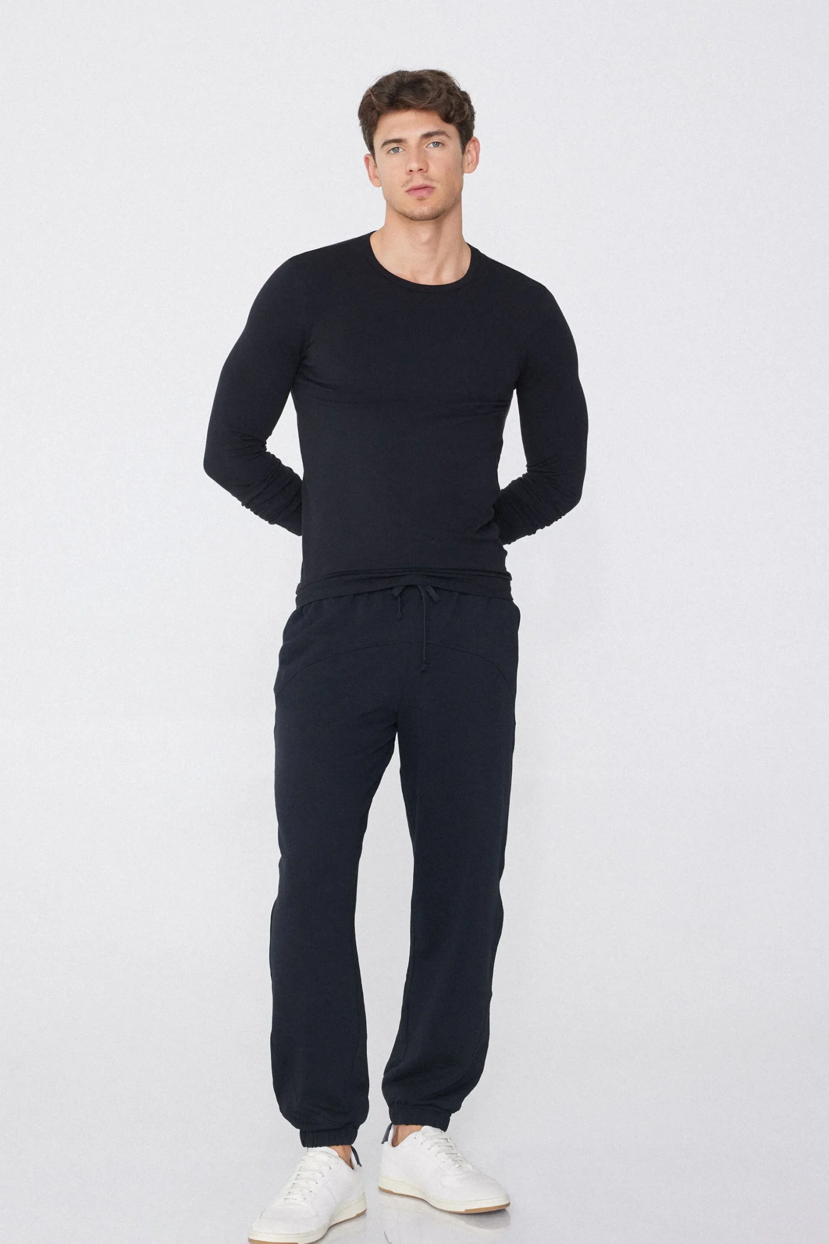 Long-Sleeve Round-Neck Thermal Cotton Top - Long-Sleeved Tops - Men | Tezenis