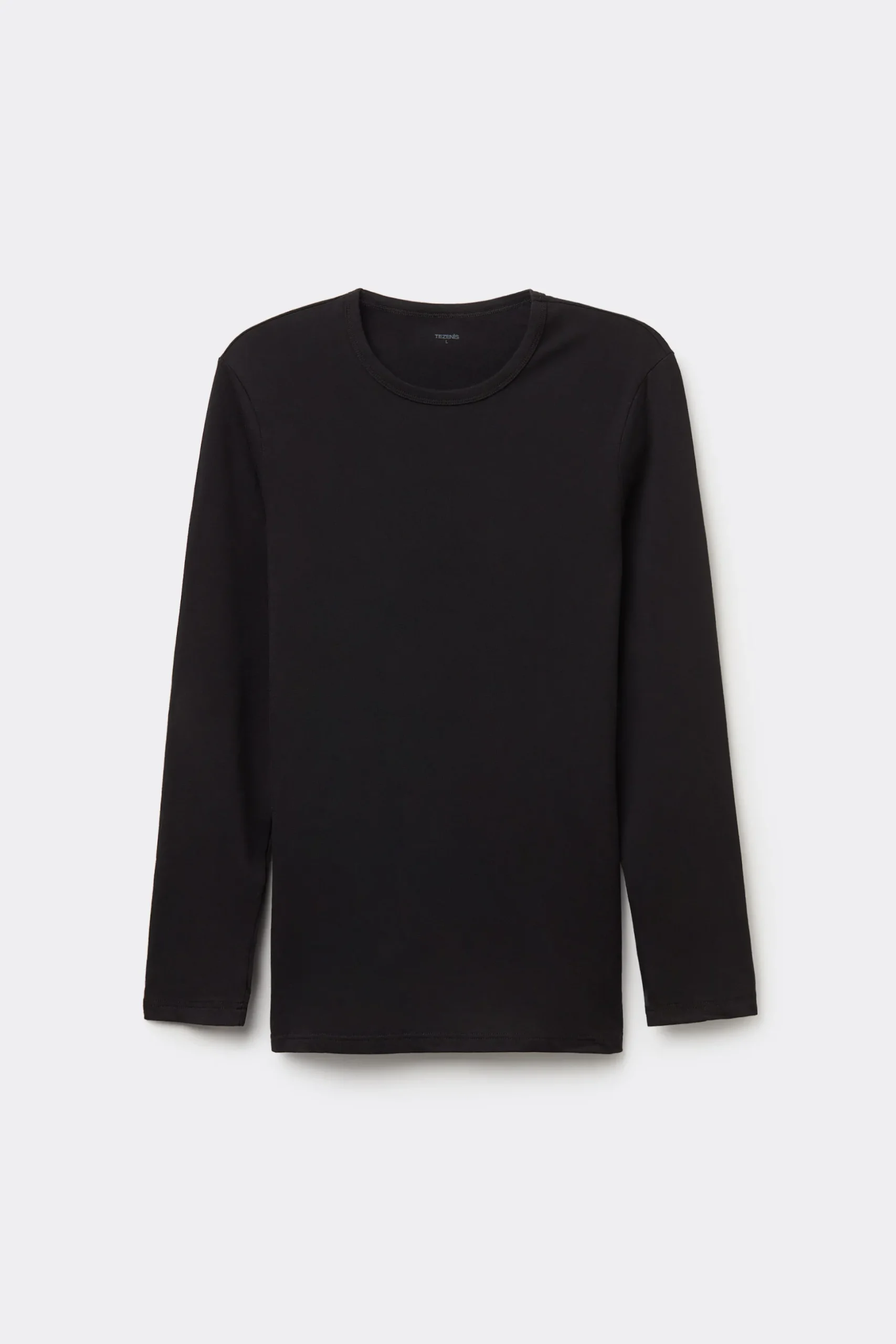 Long-Sleeve Round-Neck Thermal Cotton Top - Long-Sleeved Tops - Men | Tezenis