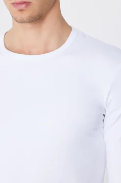 Long-Sleeve Round-Neck Thermal Cotton Top - Long-Sleeved Tops - Men | Tezenis