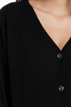 Long-Sleeved Button-Down Wool Cardigan - Cardigans And Sweaters - Women | Tezenis