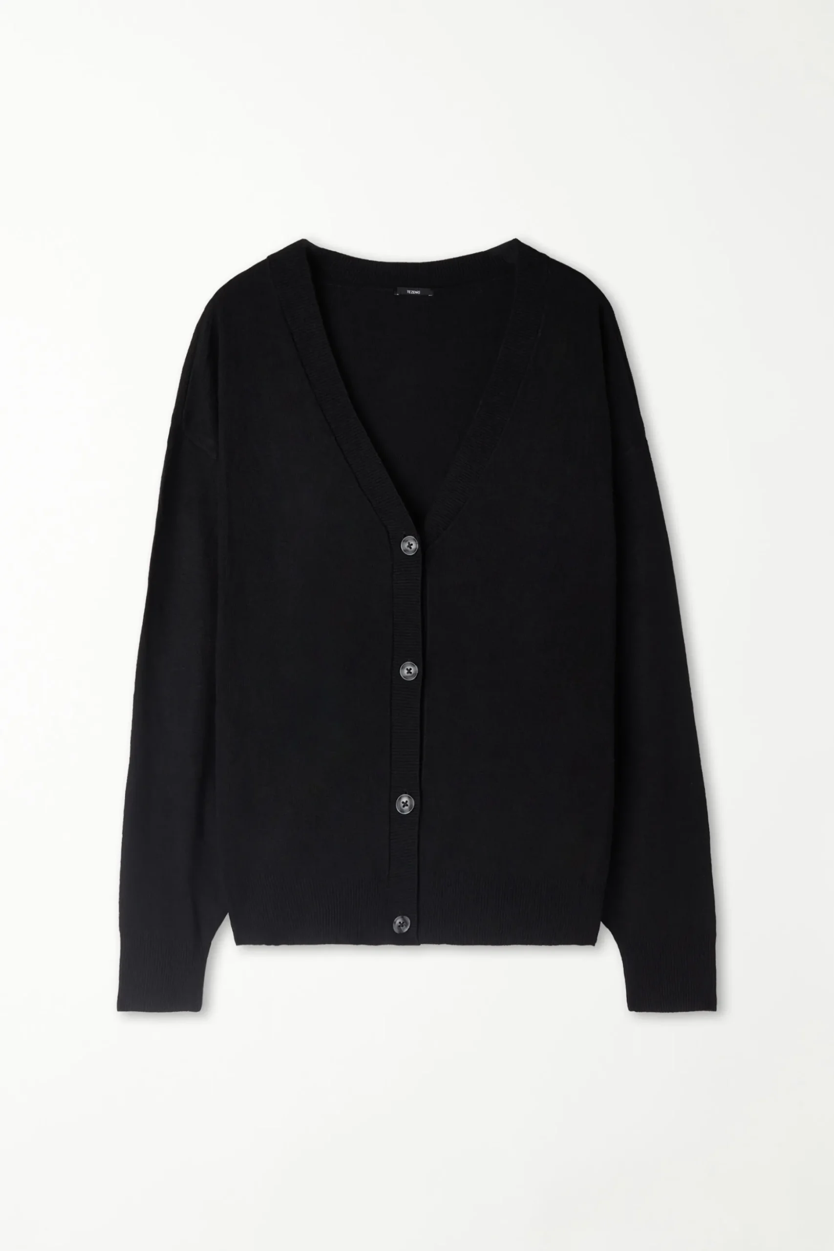 Long-Sleeved Button-Down Wool Cardigan - Cardigans And Sweaters - Women | Tezenis