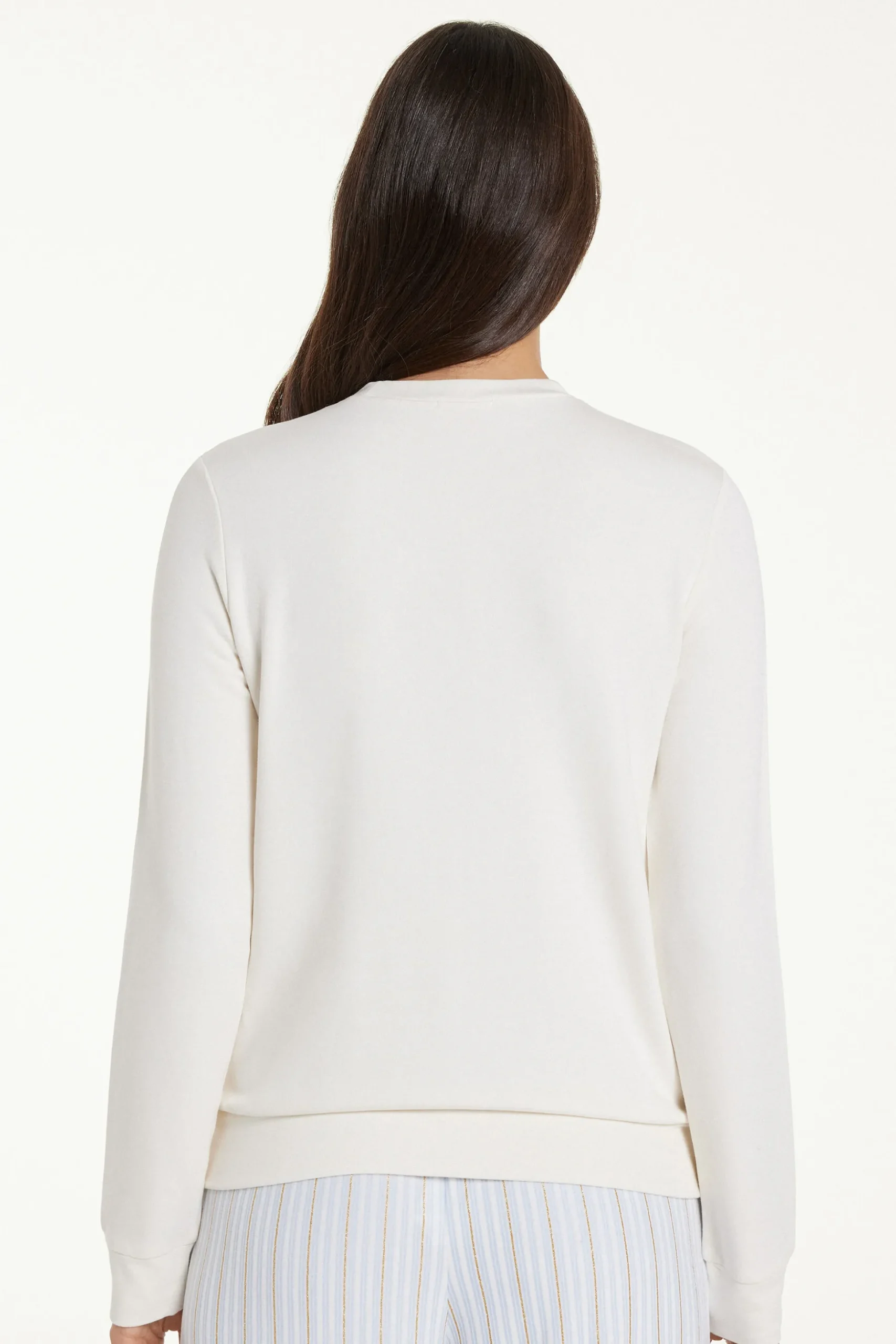Long-Sleeved Fleece-Lined Top - Pajama Sets - Women | Tezenis