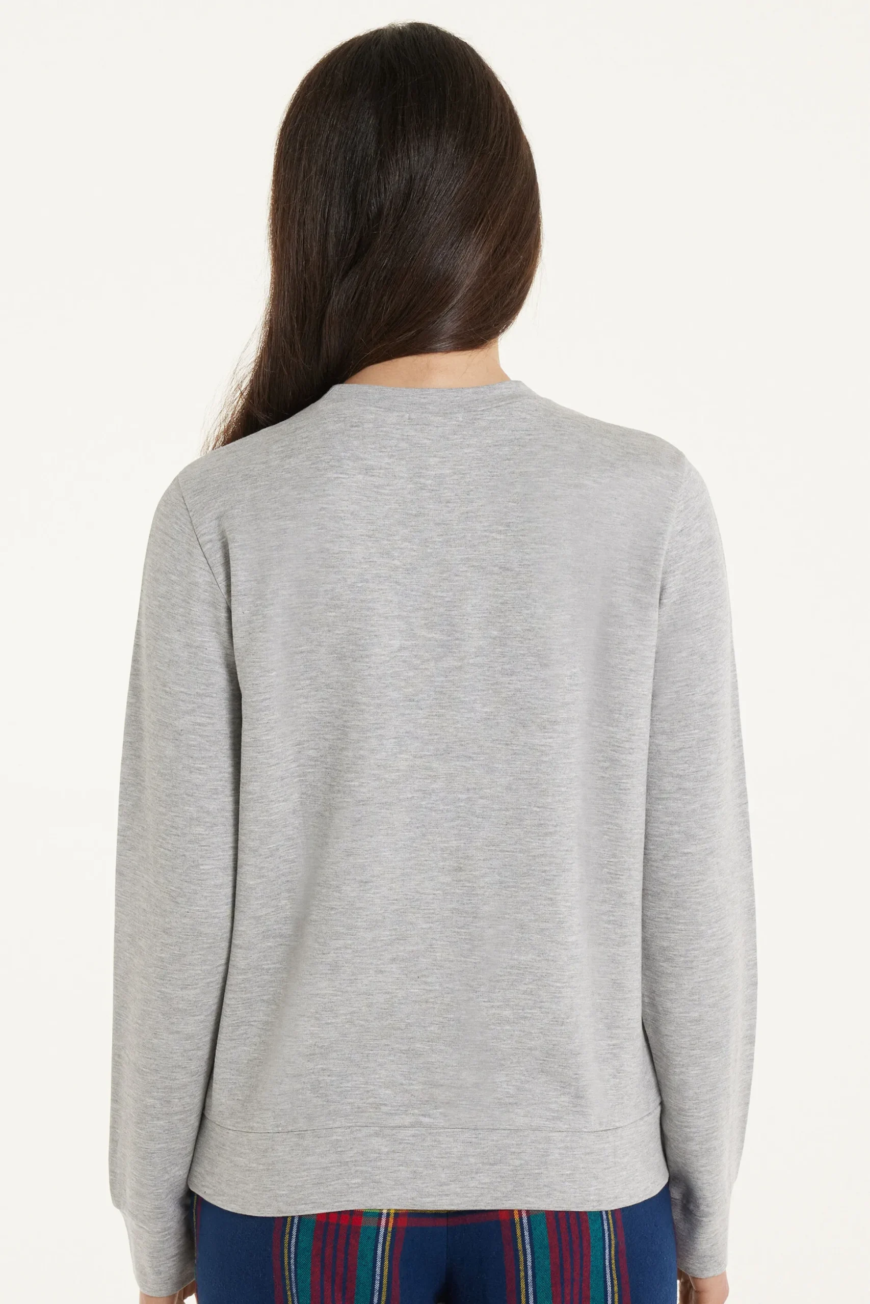 Long-Sleeved Fleece-Lined Top - Pajama Sets - Women | Tezenis